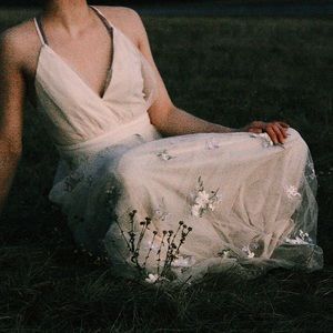 (lulu’s) lorenzo beige embroidered maxi dress